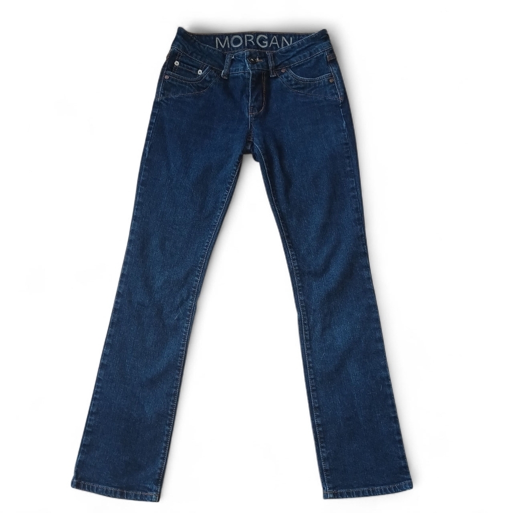 VIntage dELiA*s Morgan Women's Boot-Cut Dark Wash Denim Jeans Size 3/4 Y2K